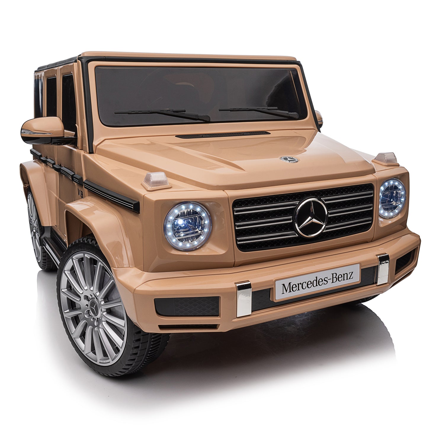 Licensed Mercedes-Benz G500,24V Kids ride on toy 2.4G W/Parents Remote Control,electric car for kids,Three speed adjustable,Power display, USB,MP3 ,Bluetooth,LED light,Three-point safety belt