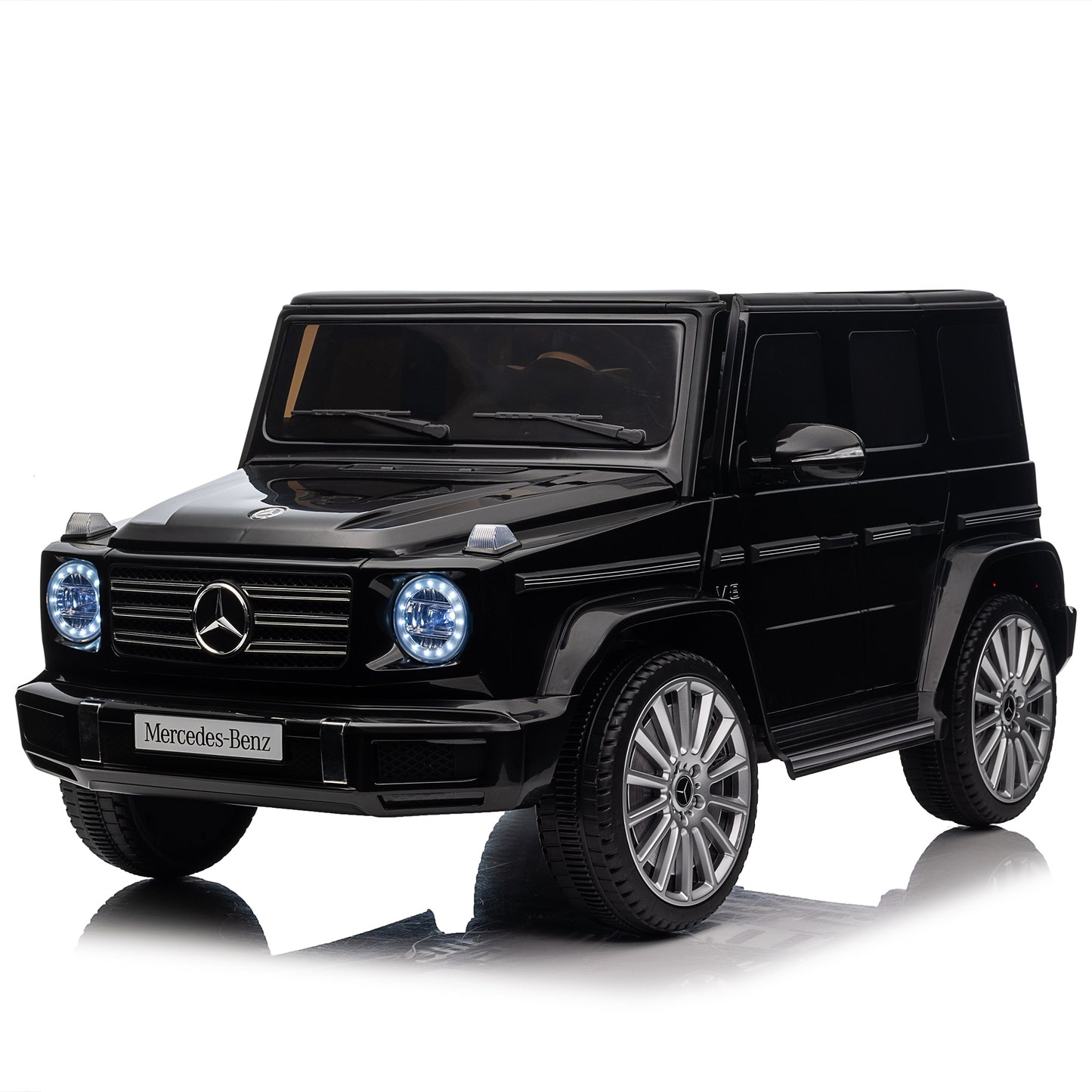 Licensed Mercedes-Benz G500,24V Kids ride on toy 2.4G W/Parents Remote Control,electric car for kids,Three speed adjustable,Power display, USB,MP3 ,Bluetooth,LED light,Three-point safety belt