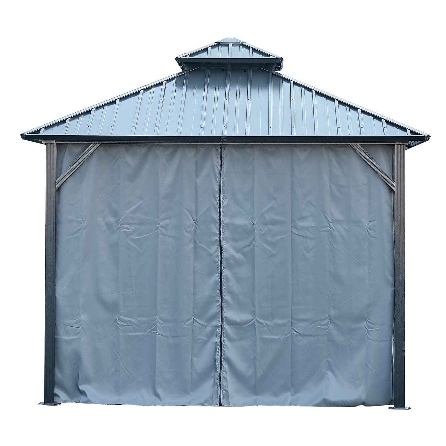 10*10FT patic gazebo,alu gazebo with steel canopy,Outdoor Permanent Hardtop Gazebo Canopy for Patio, Garden, Backyard