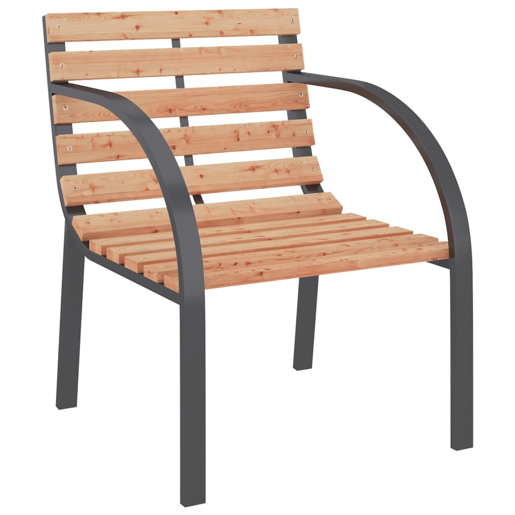 vidaXL Patio Chairs 2 pcs Wood