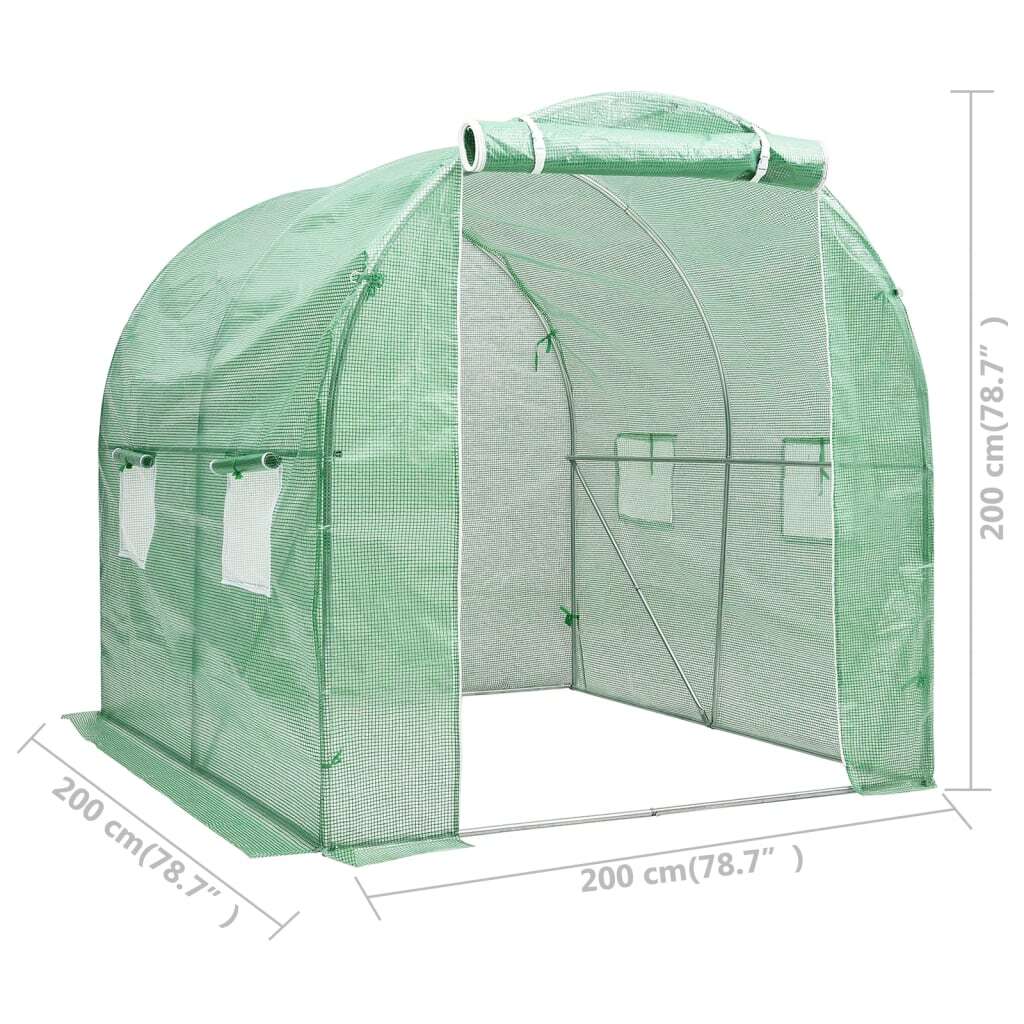 vidaXL Greenhouse 43.1 ft 6.6'x6.6'x6.6'