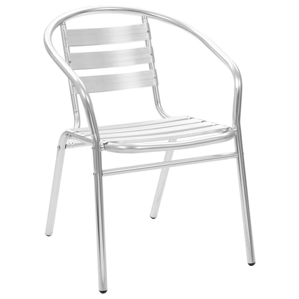 vidaXL Stackable Patio Chairs 2 pcs Aluminum