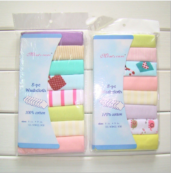 q119-cjwjyeye01289-8pcs-pack-cotton-newborn-baby-towels