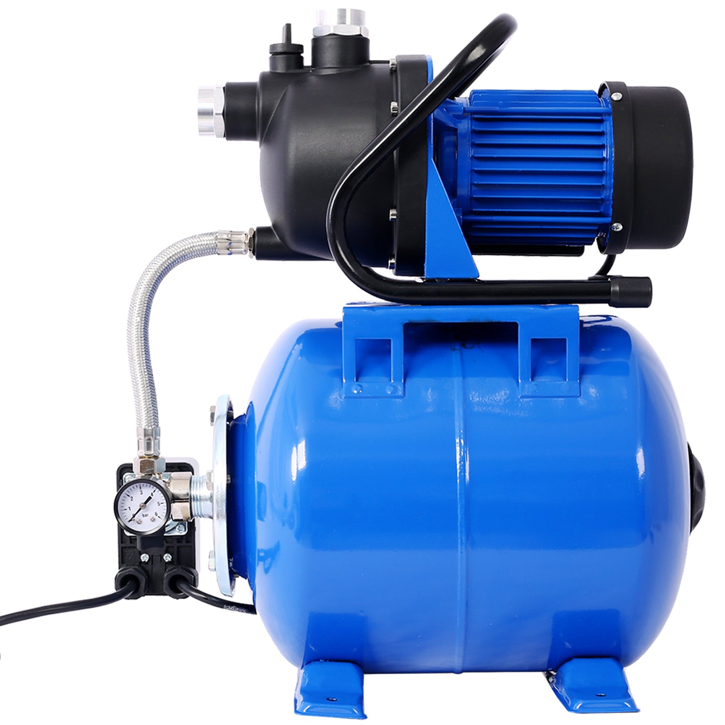 1.6HP Shallow Well Pump with Pressure Tank,garden water pump, Irrigation Pump,Automatic Water Booster Pump for Home Garden Lawn Farm
