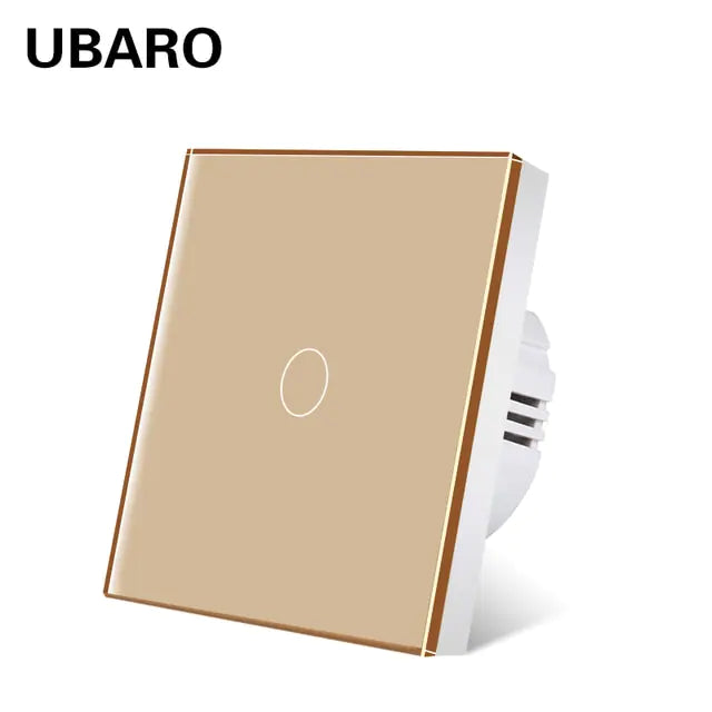 UBARO Crystal Tempered Glass Wall Panel Touch Switch