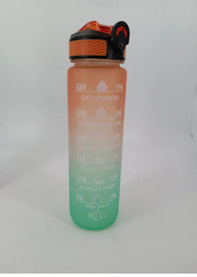 1 Liter Water Bottle Motivational Sport Water Bottle Leakproof