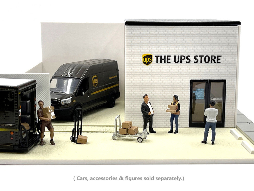 The UPS Store Diorama "Mechanic's Corner" for 1/64 Scale Models by Greenlight-3