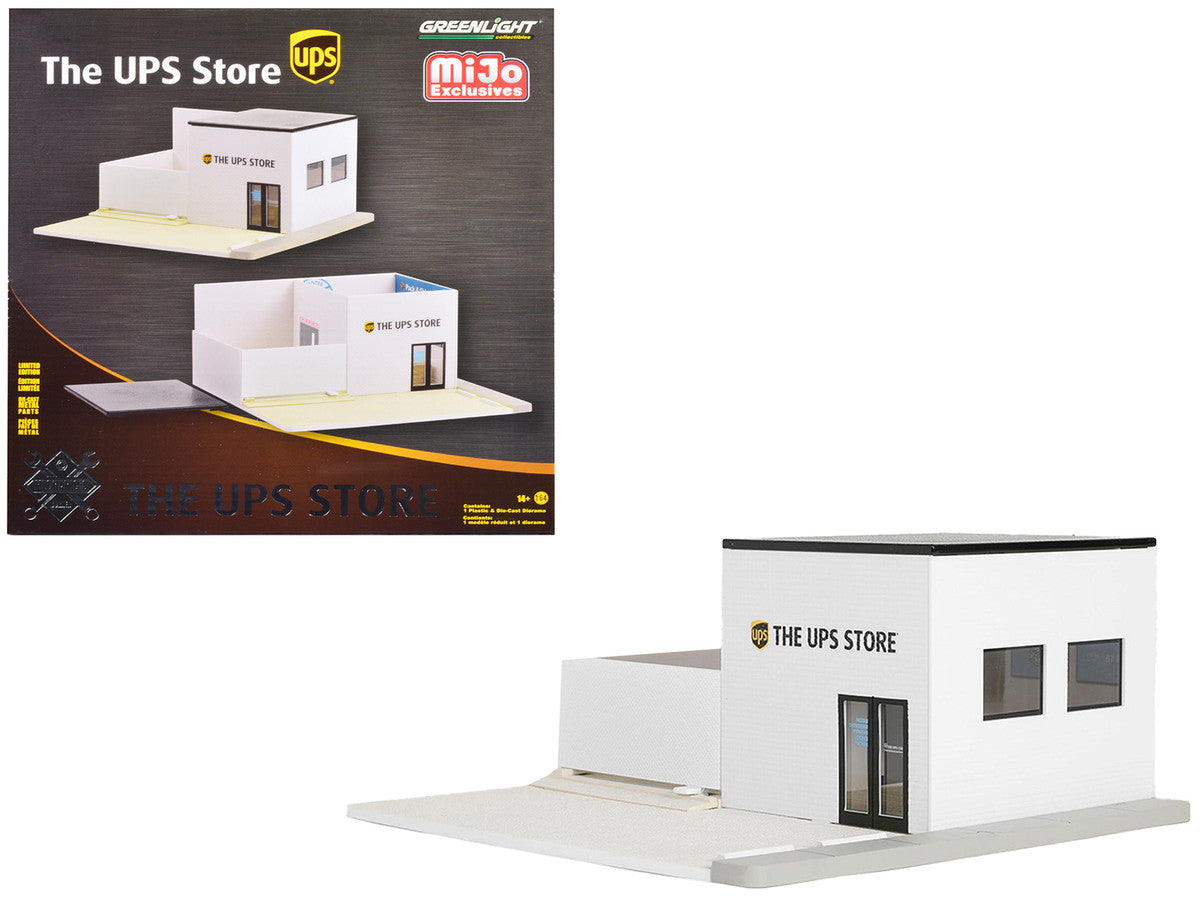 The UPS Store Diorama "Mechanic's Corner" for 1/64 Scale Models by Greenlight-0