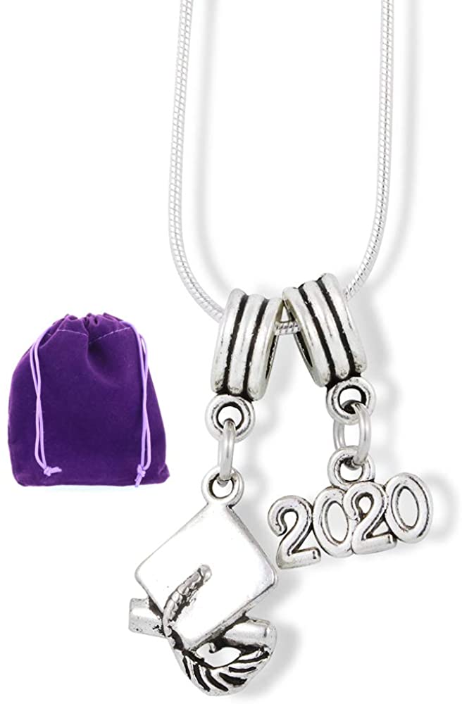 2020 Graduation Necklace | Graduation Gifts For High School College Or University Great Graduation Sentiments Or High School Graduation Gifts-0