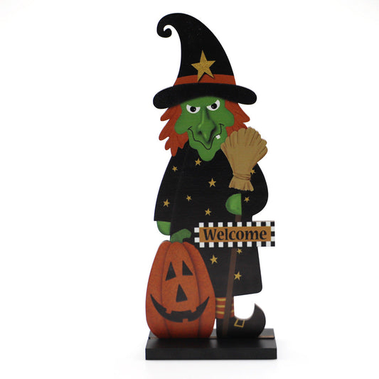 Color: JM02004 - Halloween Pumpkin Man Witch Home Table Decoration