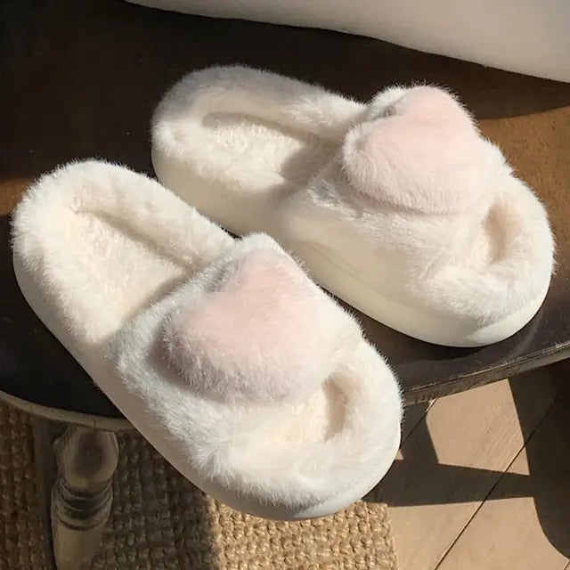 heart-love-fluffy-fur-slippers