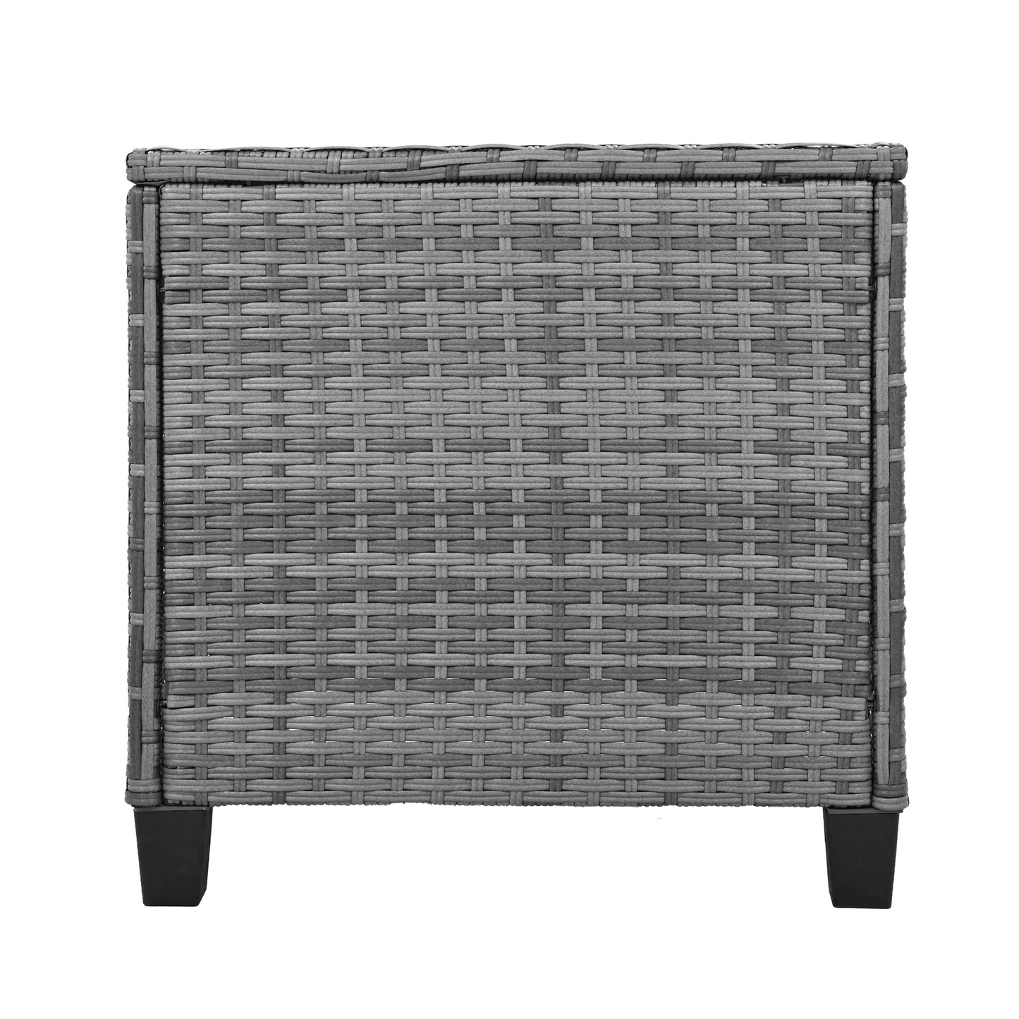 U_Style Outdoor Rattan Two-person Combination With Coffee Table, Adjustable, Suitable For Courtyard, Swimming Pool, Balcony