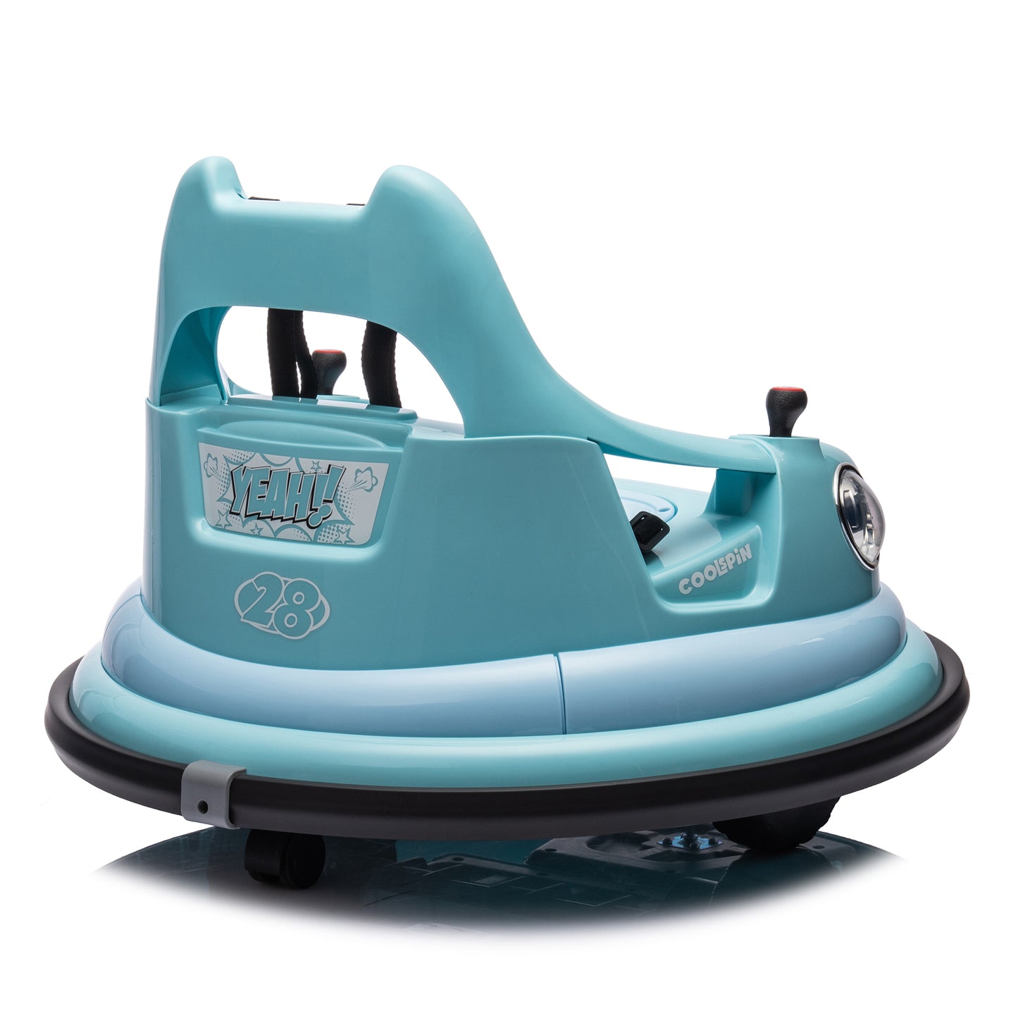 12V ride on bumper car for kids,electric car for kids,1.5-5 Years Old,W/Remote Control, LED Lights, Bluetooth & 360 Degree Spin, Vehicle body with anti-collision padding
Five-point Safety Belt,2wd