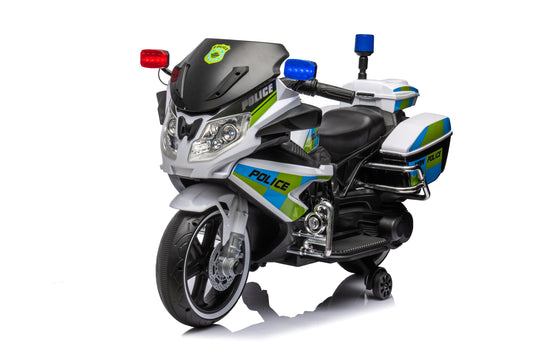 Kids Ride on Police Motorcycle,12V Electric Motorcycle for Toddler,Forward/Reverse,Music,Gift for Boys Girls