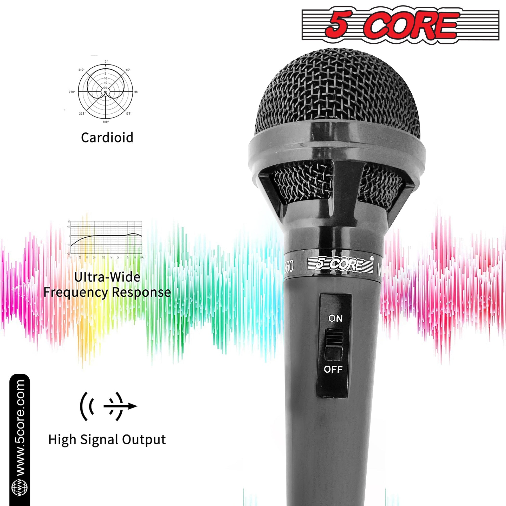 5 Core Microphone For Singing Karaoke Mic XLR Microfono Dynamic Cardioid Unidirectional-1