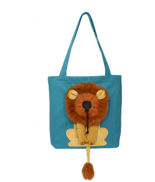 Soft Pet Carriers Lion Design Portable Breathable Bag