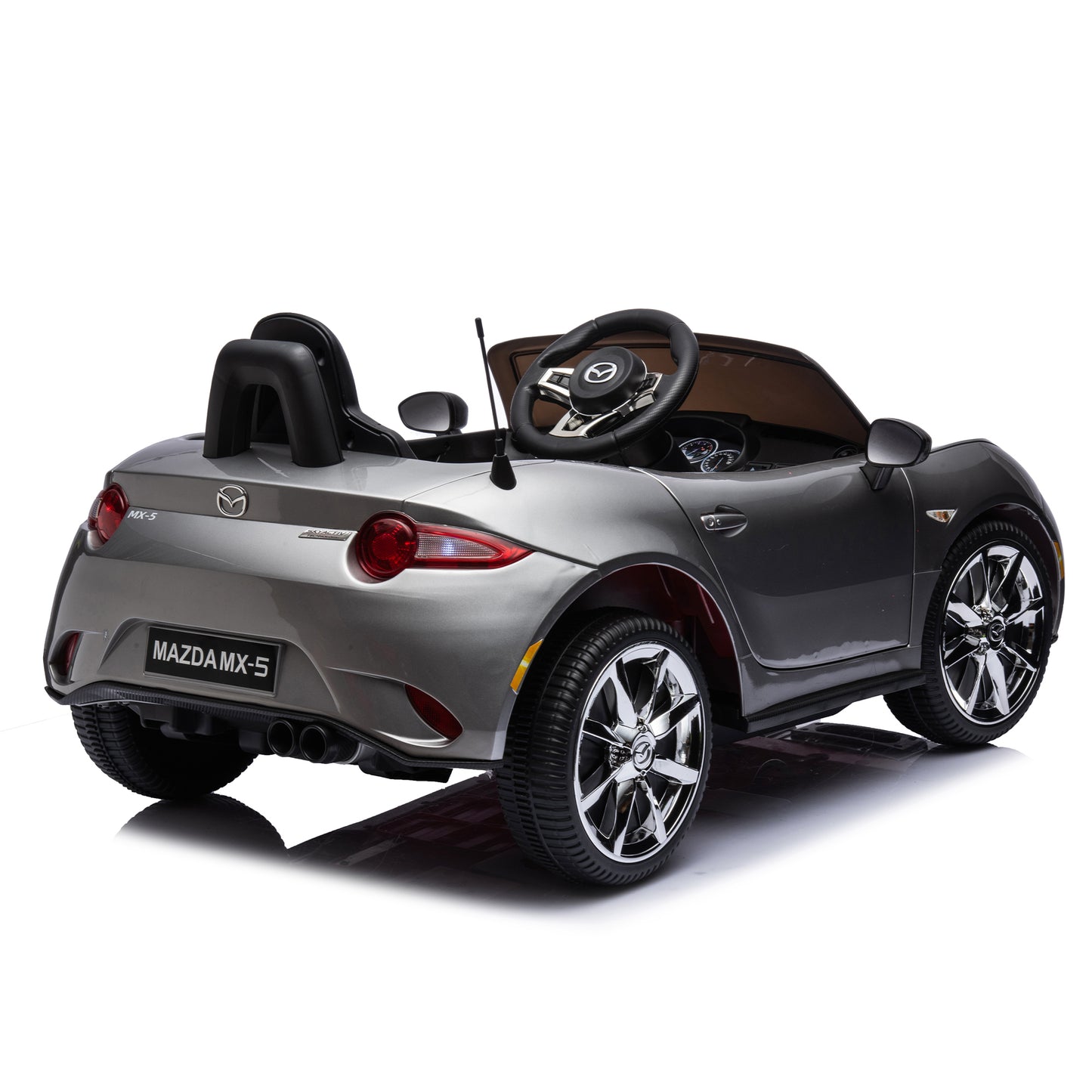 Licensed MAZDA MX-5 RF,12V Kids ride on car 2.4G W/Parents Remote Control,electric car for kids,Three speed adjustable,Power display, USB,MP3 ,Bluetooth,LED light,Two-point safety belt,Painting