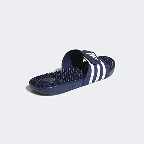 adidas Unisex-Adult Adissage Slides Sandal 14 Women/13 Men Dark Blue/White/Dark Blue