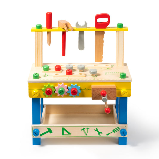 Wooden Tool Workbench Toy for Kids