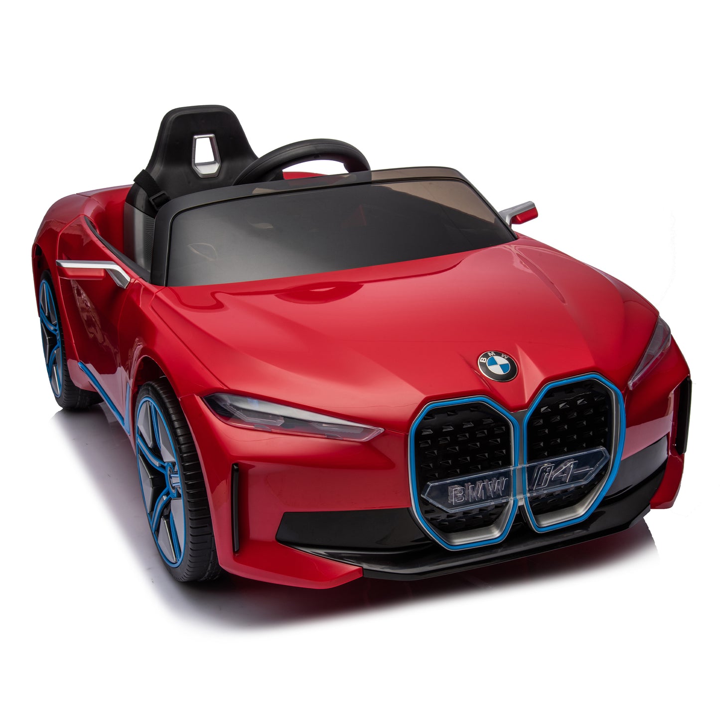 Licensed BMW I4,12v Kids ride on car 2.4G W/Parents Remote Control,electric car for kids,Three speed adjustable,Power display, USB,MP3 ,Bluetooth,LED light,Two-point safety belt,story