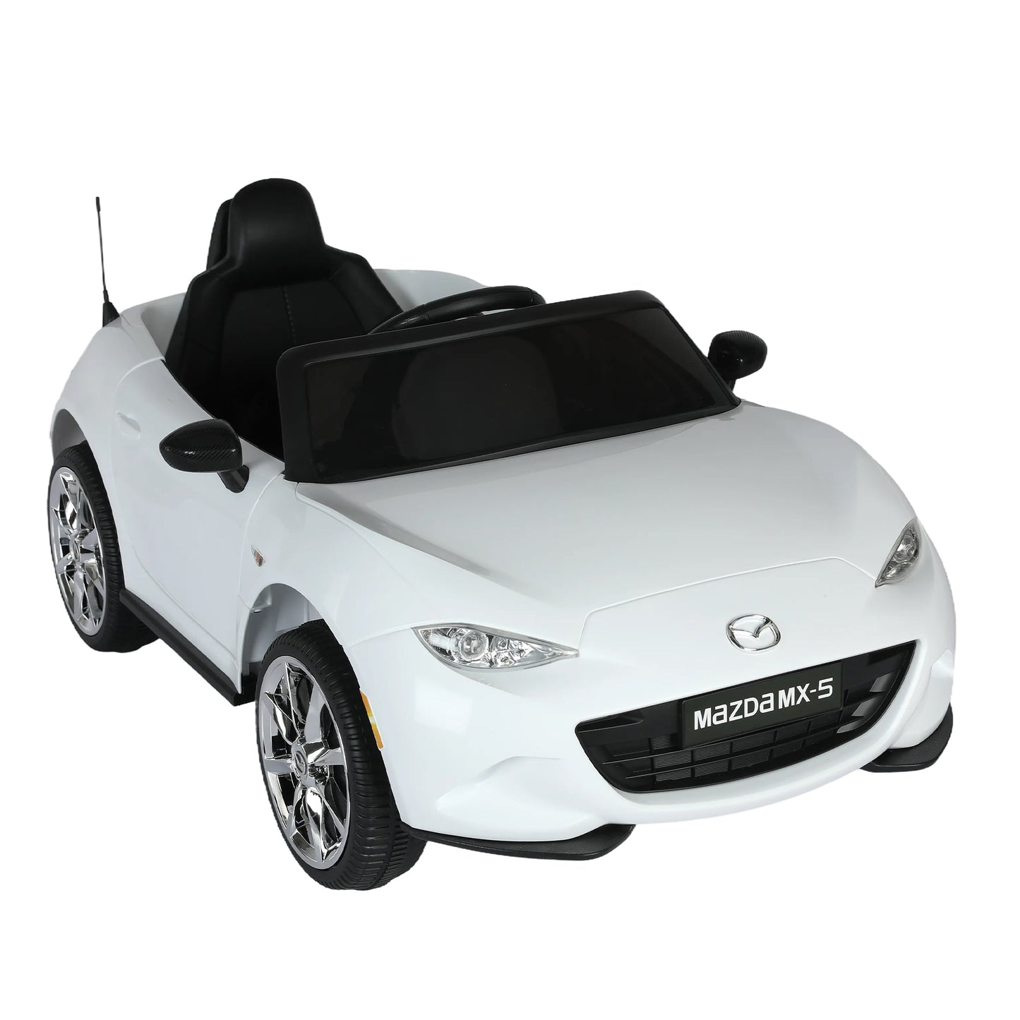 Licensed MAZDA MX-5 RF,12V Kids ride on car 2.4G W/Parents Remote Control,electric car for kids,Three speed adjustable,Power display, USB,MP3 ,Bluetooth,LED light,Two-point safety belt