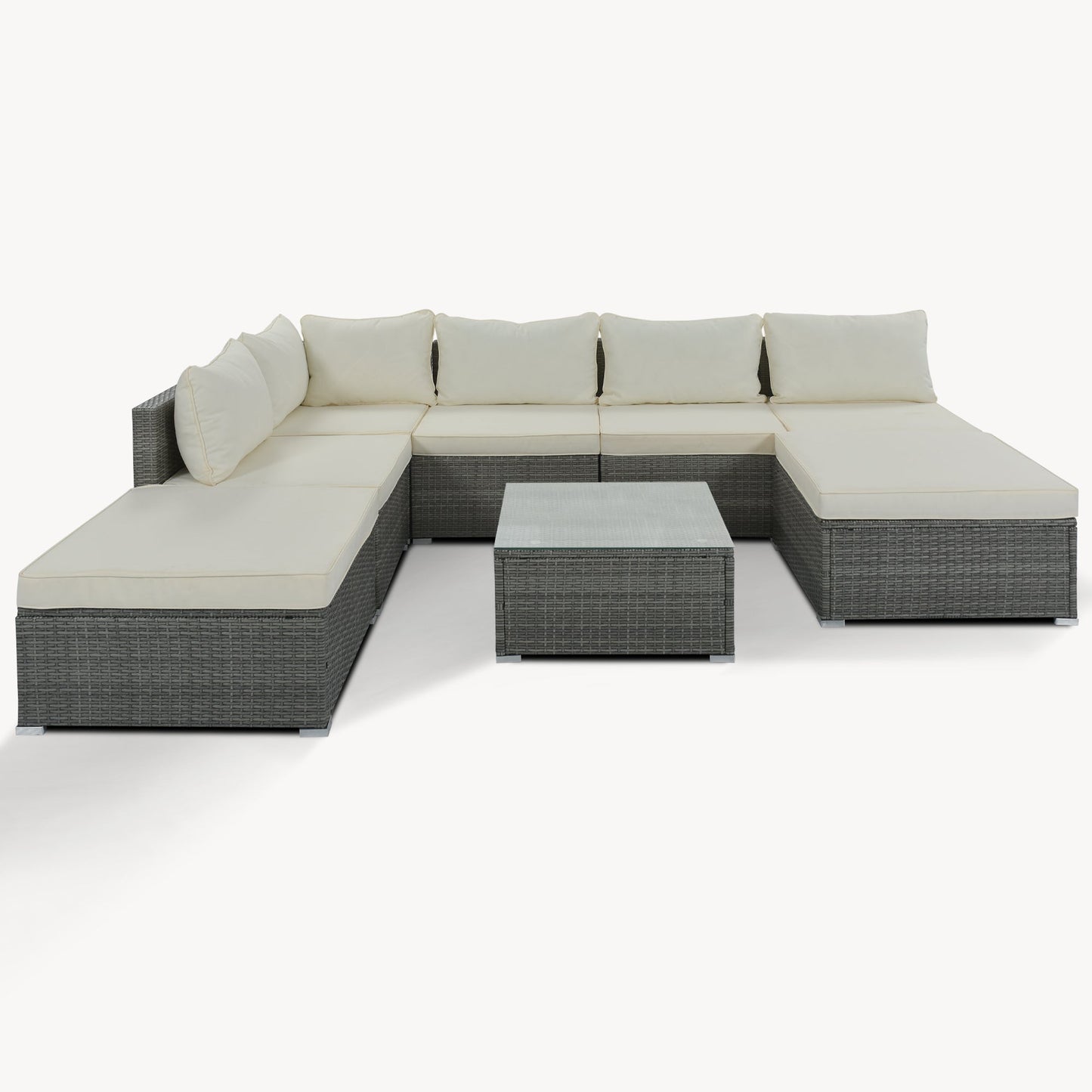 8-Pieces Outdoor Patio Furniture Set-5