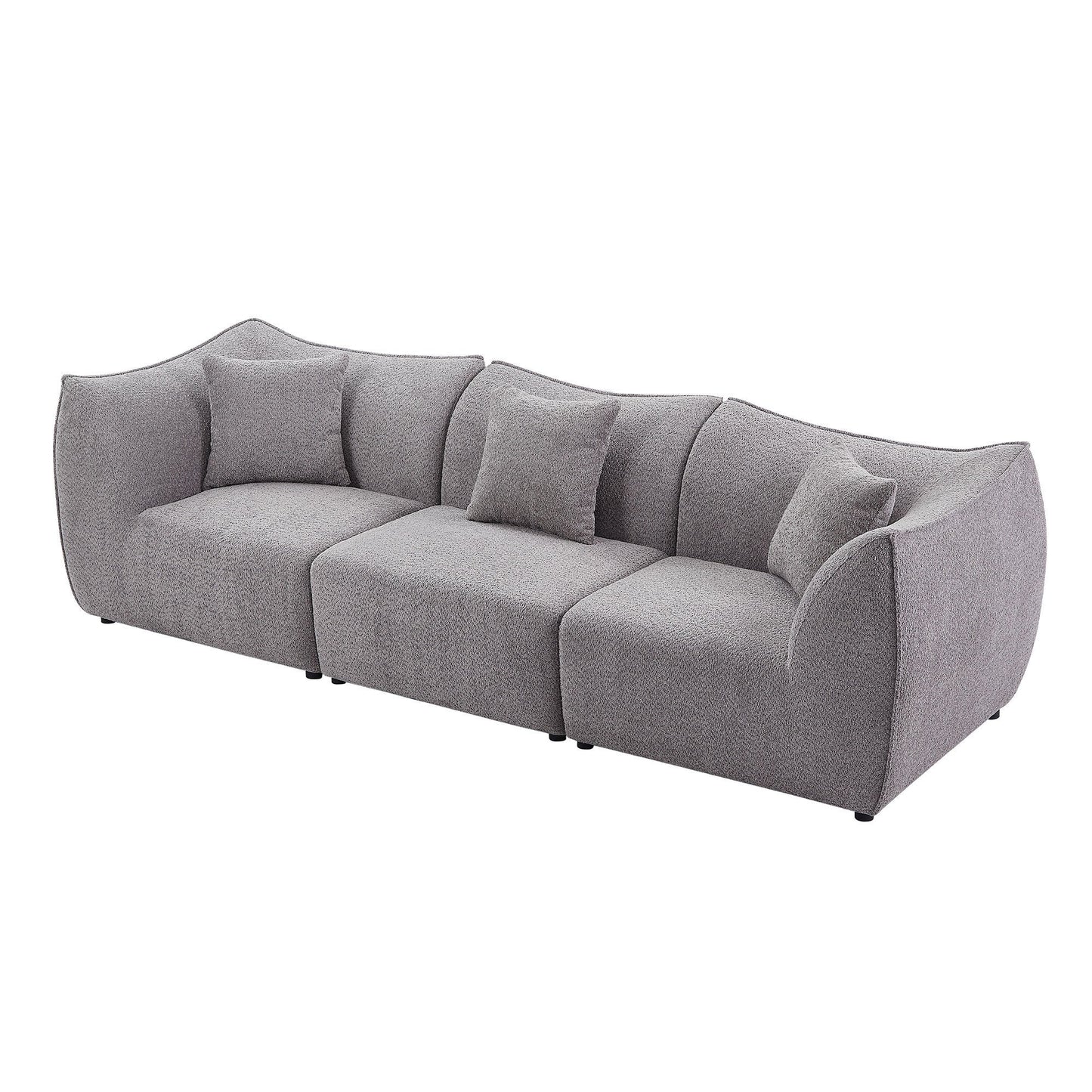 Deep Seats Modern 3 Seats Sofa-4