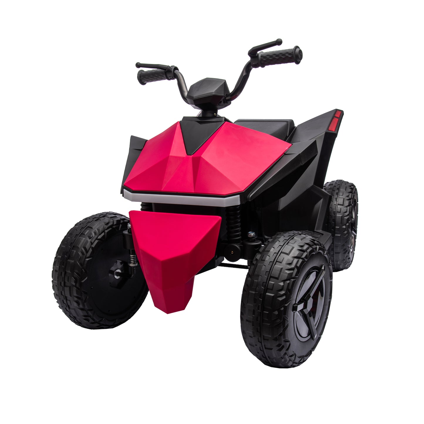 ATV Style ride on, 12V 7AH Kids ride on electric atv 3-8years Multi-Functional Touch Screen Integrated, LED Front and Rear Dazzling Lights, Music, Nursery Rhymes, MP3/USB Interface, Dual-Drive System