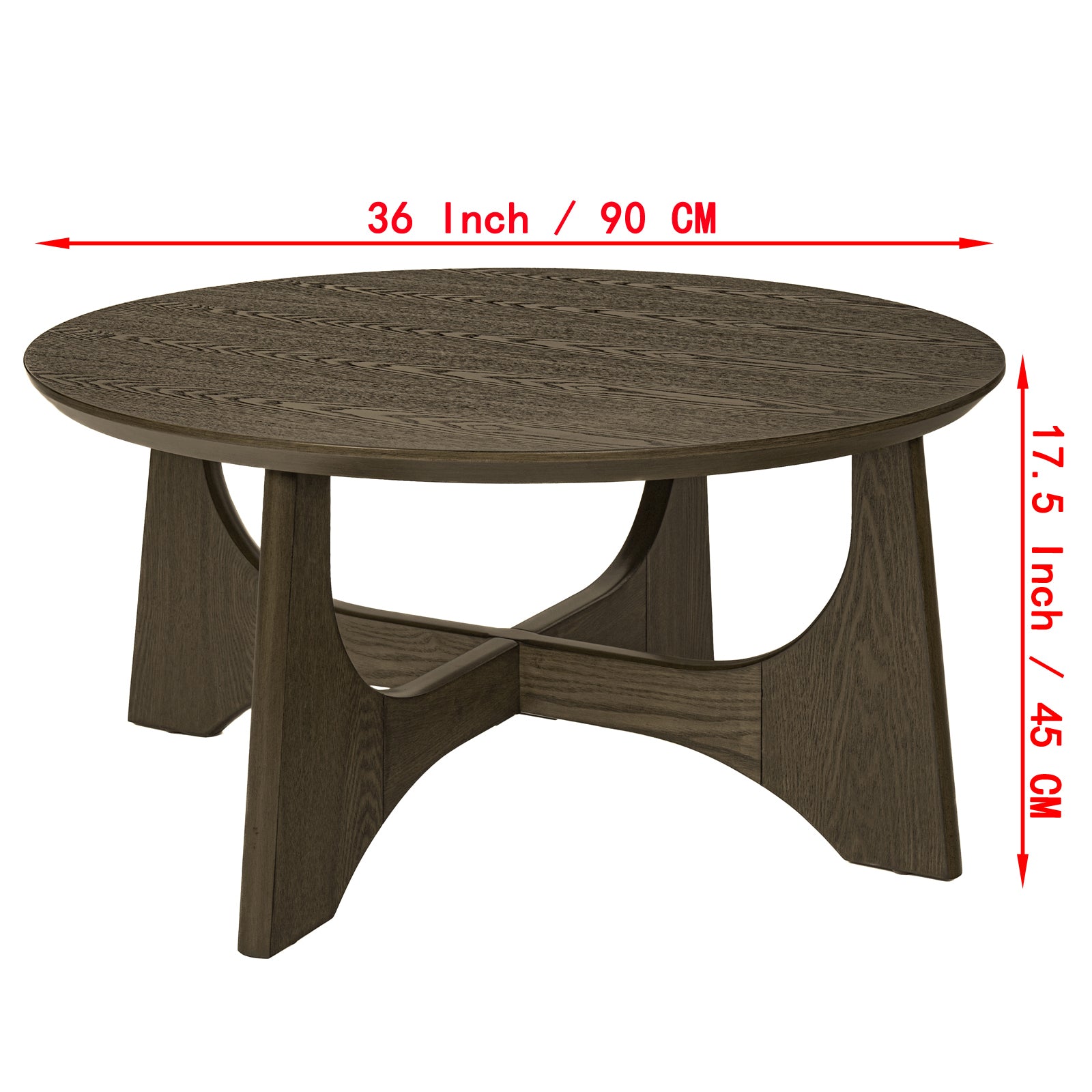 Wooden Round Coffee Table-9