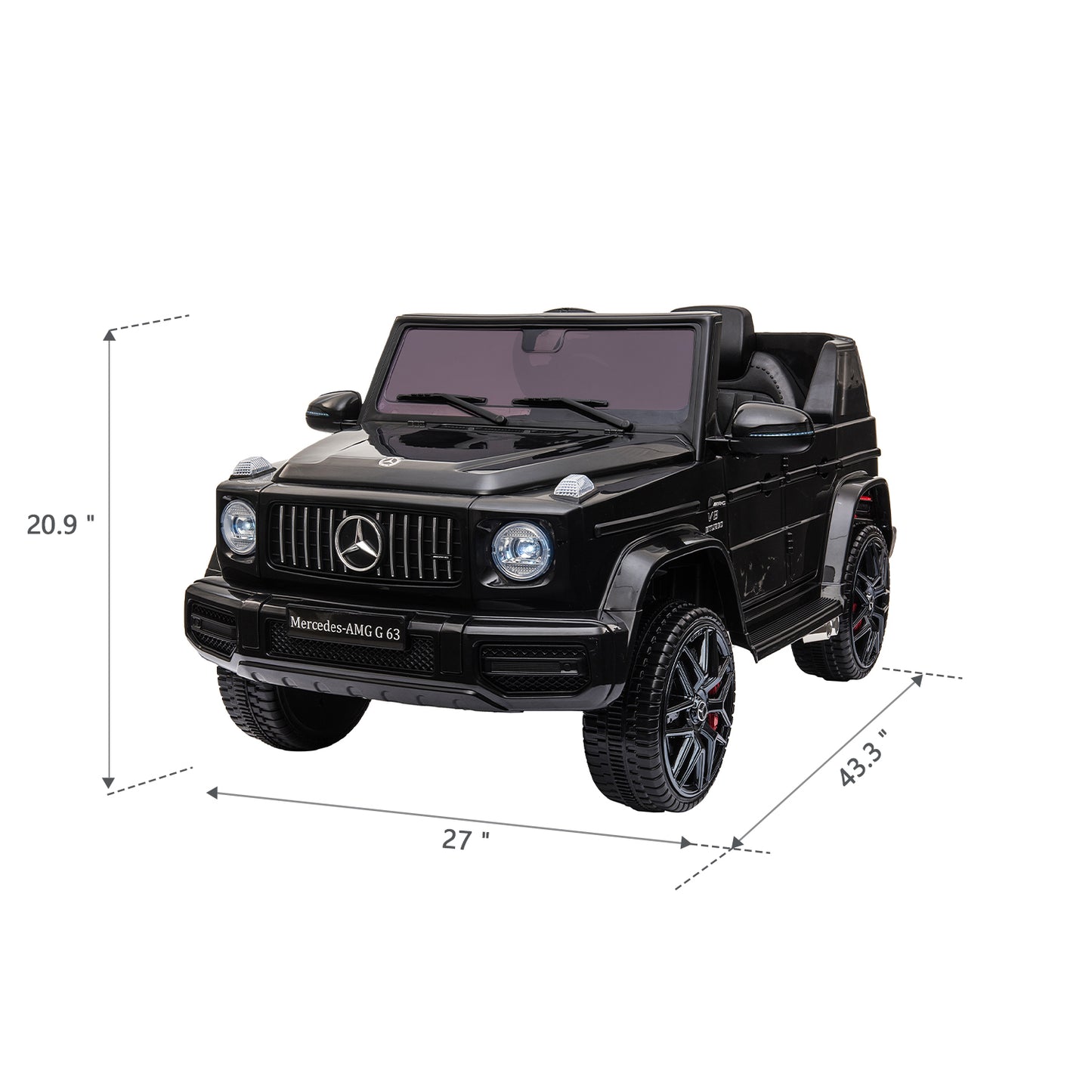 12V kids Ride On Jeep with Remote Control, Electric Car for Kids 3-6 Years, 3 Speeds, Music Story Playing, LED Lights, MP3 Player,Black