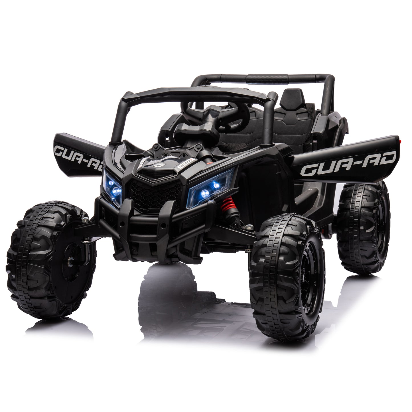 12V Ride On Car with Remote Control,UTV ride on for kid,3-Point Safety Harness, Music Player (USB Port/Volume Knob/Battery Indicator), LED Lights, High-Low Speed Switch - Off-Road Adventure for Kids