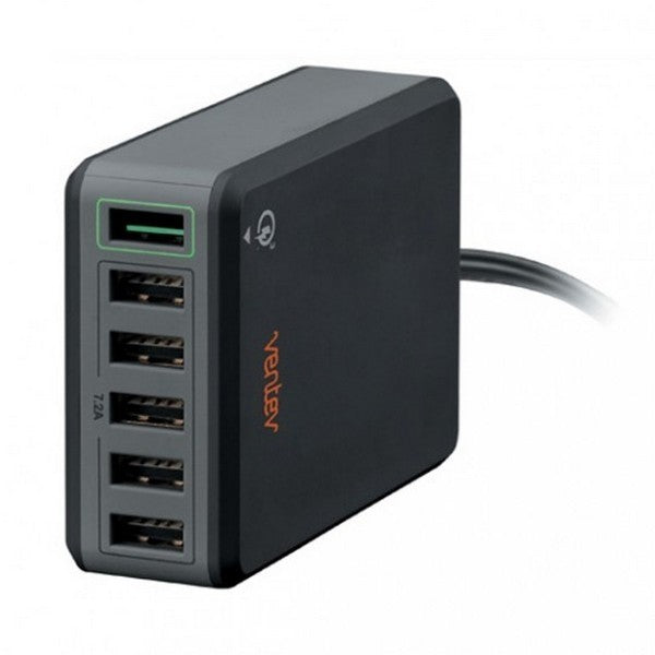 Ventev RQ600 gyorstöltő (54W, Qualcomm Quick Charge 3.0 ), 6 portos USB töltő / Hub, szürke-0