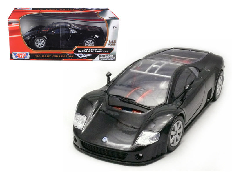 Volkswagen Nardo W12 Show Car Black 1/18 Diecast Model Car by Motormax-0