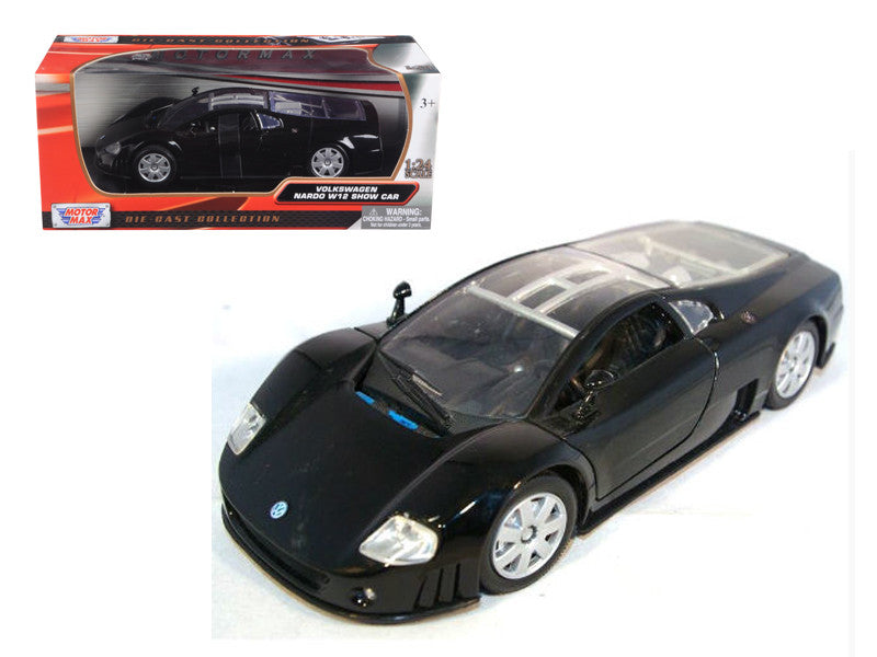 Volkswagen Nardo W12 Show Car Black 1/24 Diecast Model Car by Motormax-0