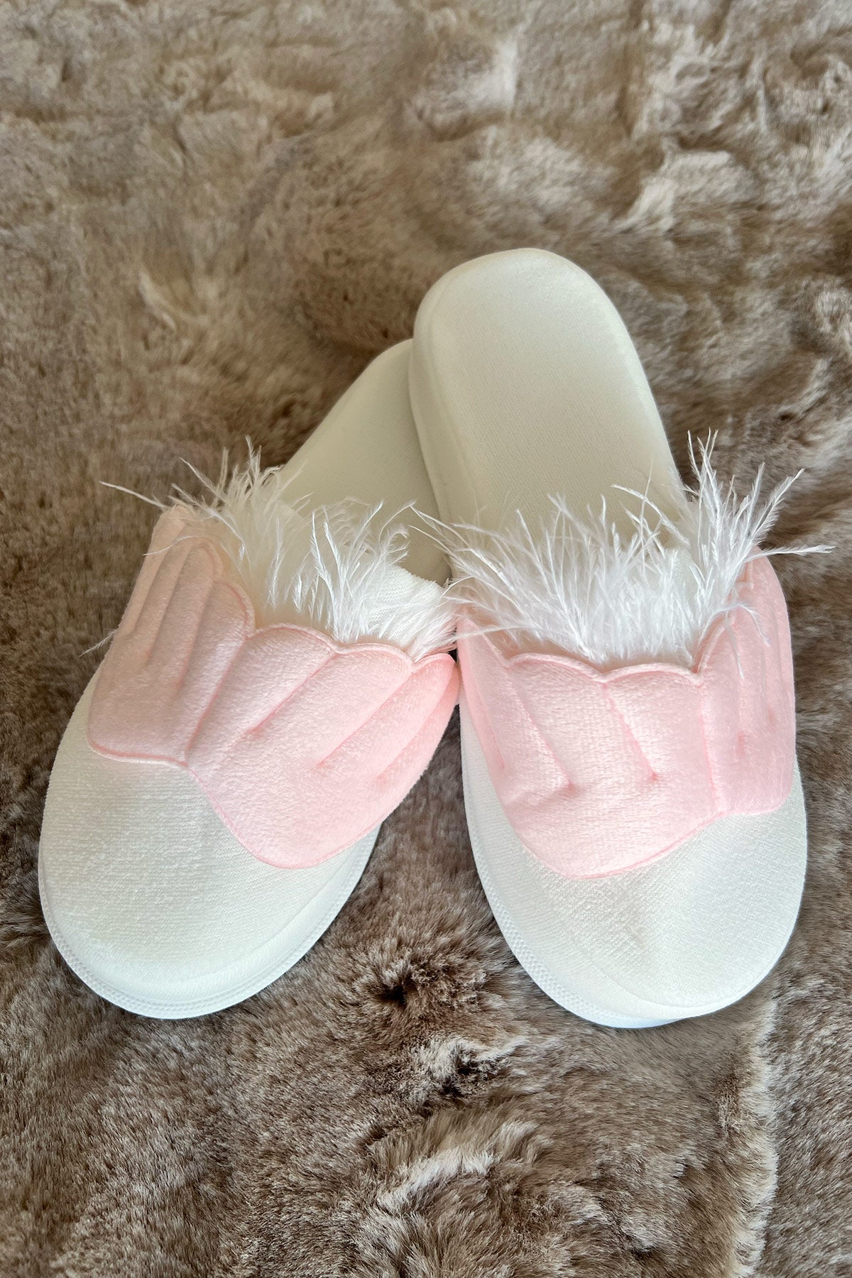 Shopymommy 75007 Angel Wing Maternity Slippers Pink-1