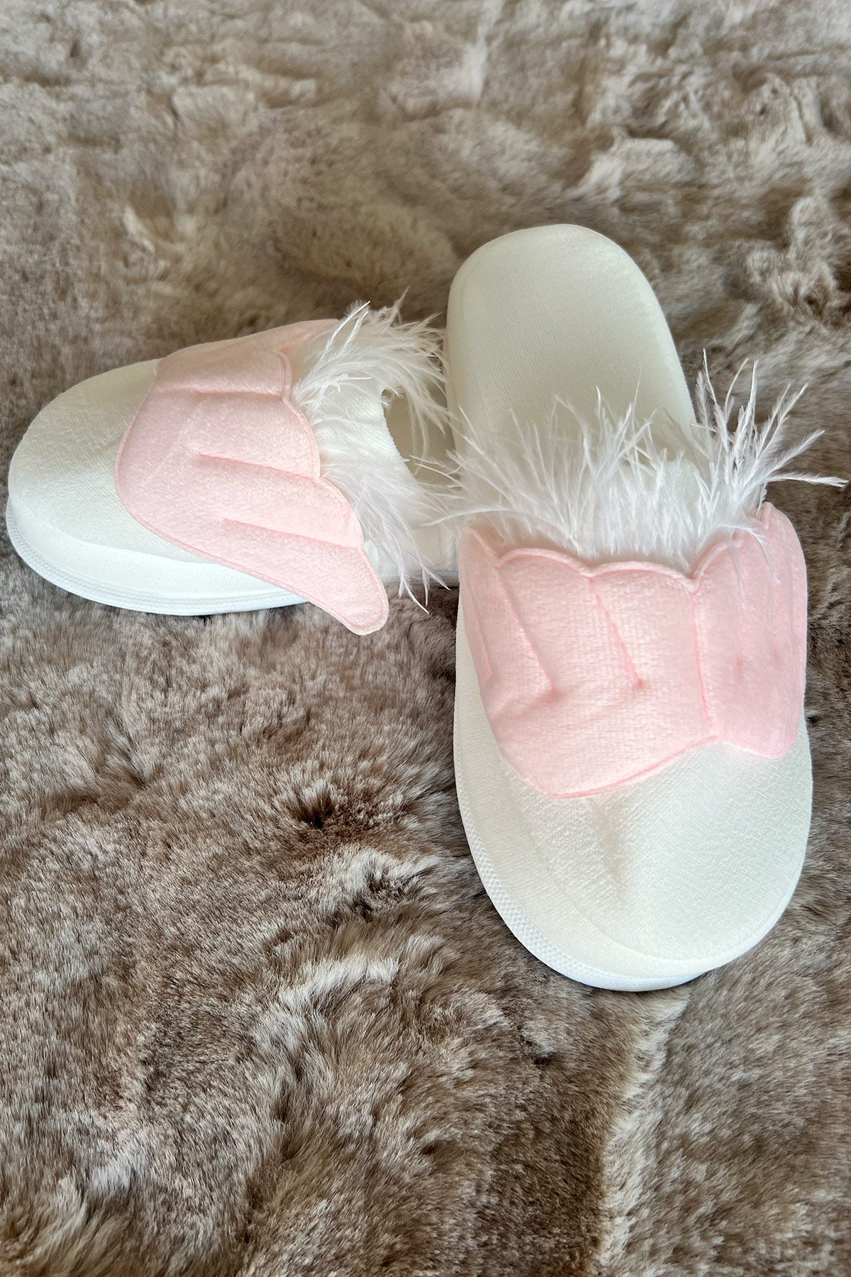 Shopymommy 75007 Angel Wing Maternity Slippers Pink-2