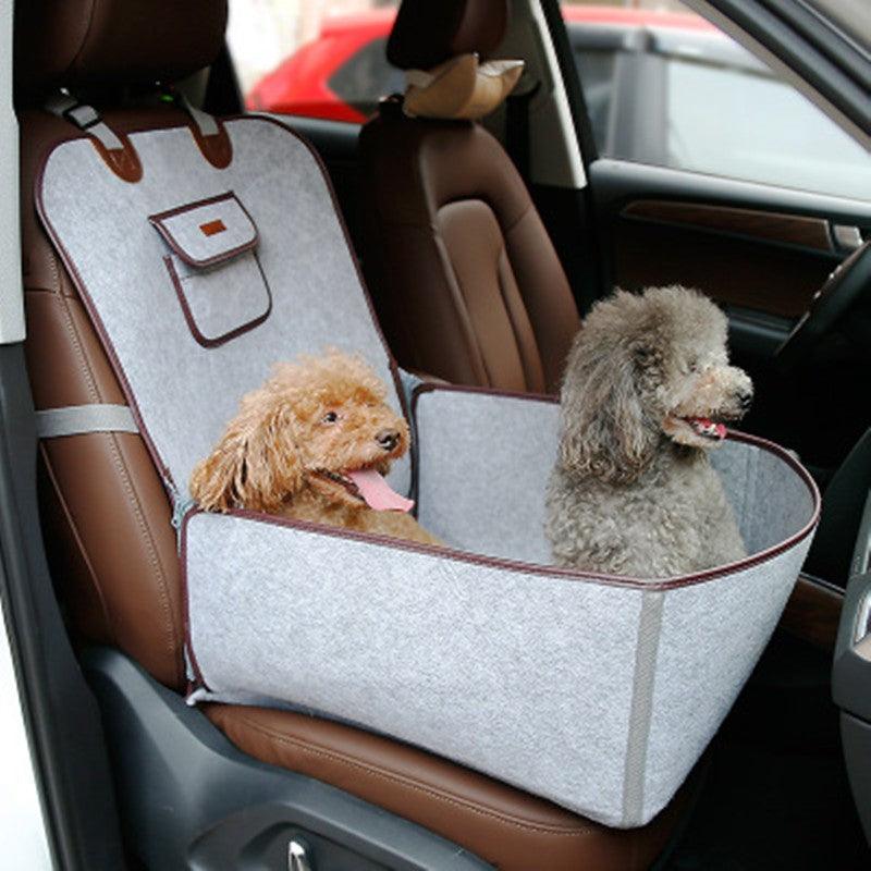 Retro Pet Travel Buddy: Versatile Car Mat & Seat Cushion-0