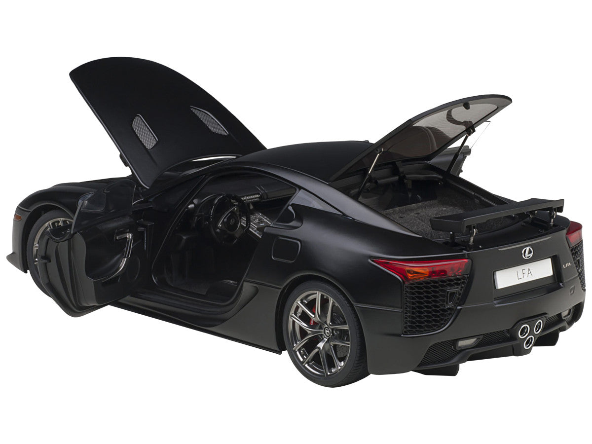 Lexus LFA Matt Black 1/18 Model Car by Autoart-1