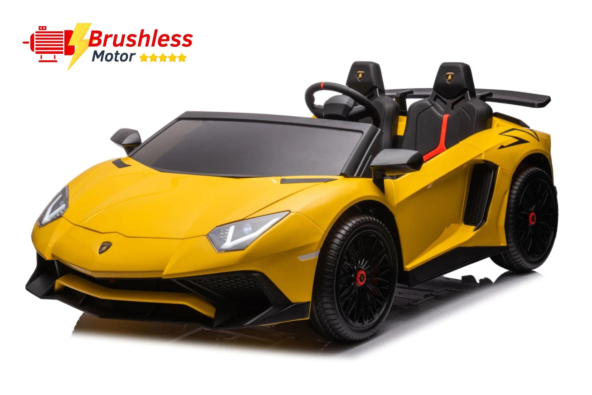 24V Lamborghini Aventador 2 Seater Ride On Car for Kids: Advanced Brushless Motor & Differential for High-Octane Fun-22