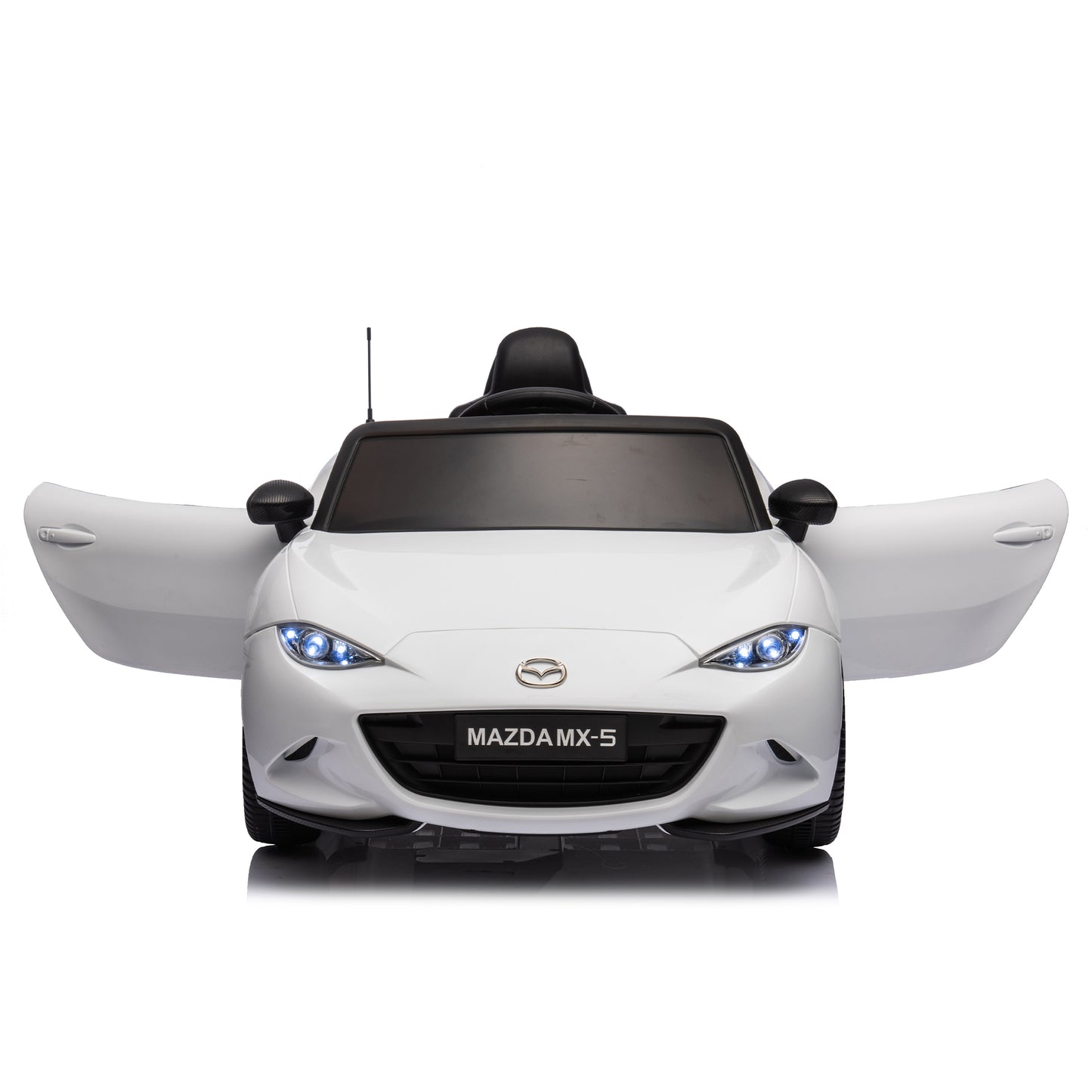 Licensed MAZDA MX-5 RF,12V Kids ride on car 2.4G W/Parents Remote Control,electric car for kids,Three speed adjustable,Power display, USB,MP3 ,Bluetooth,LED light,Two-point safety belt