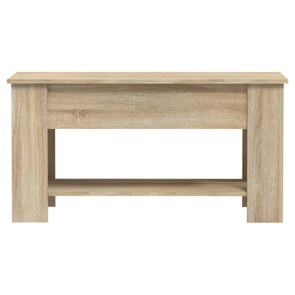 vidaXL Coffee Table Sonoma Oak 39.8"x19.3"x20.5" Engineered Wood