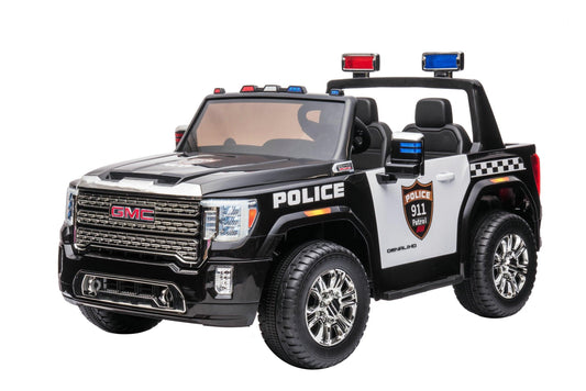 24V GMC Sierra Denali 2 Seater Police Ride-On Truck - DTI Direct USA