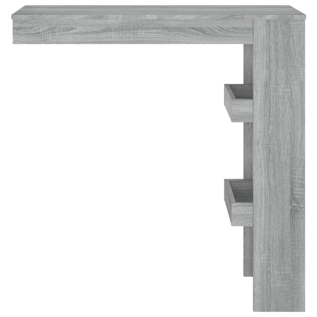 vidaXL Wall Bar Table Gray Sonoma 40.2"x17.7"x40.7" Engineered Wood