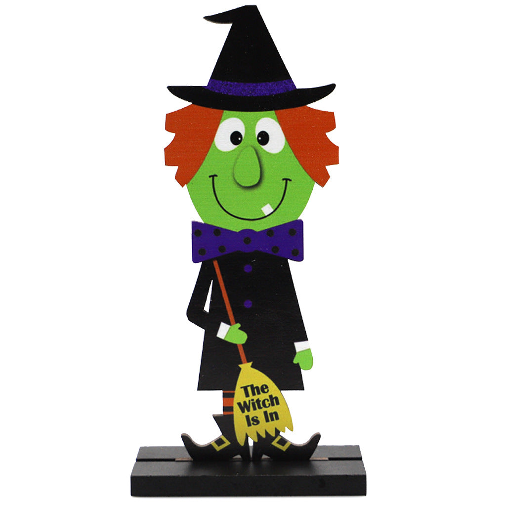 Color: JM02002 - Halloween Pumpkin Man Witch Home Table Decoration