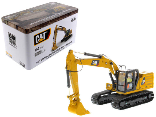 CAT Caterpillar 320 Hydraulic Excavator with Operator High Line Series 1/50 Diecast Model by Diecast Masters-0