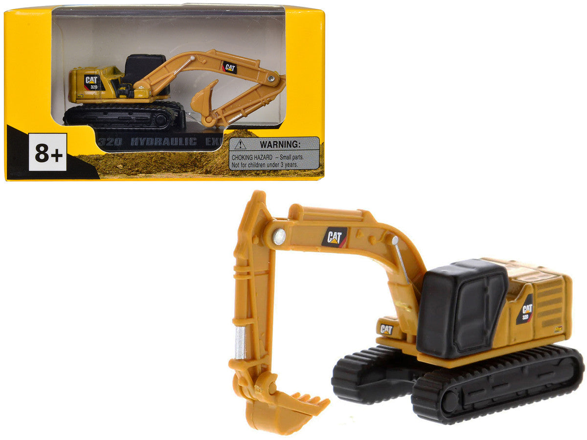 CAT Caterpillar 320 Hydraulic Excavator Yellow "Micro-Constructor" Series Diecast Model by Diecast Masters-0