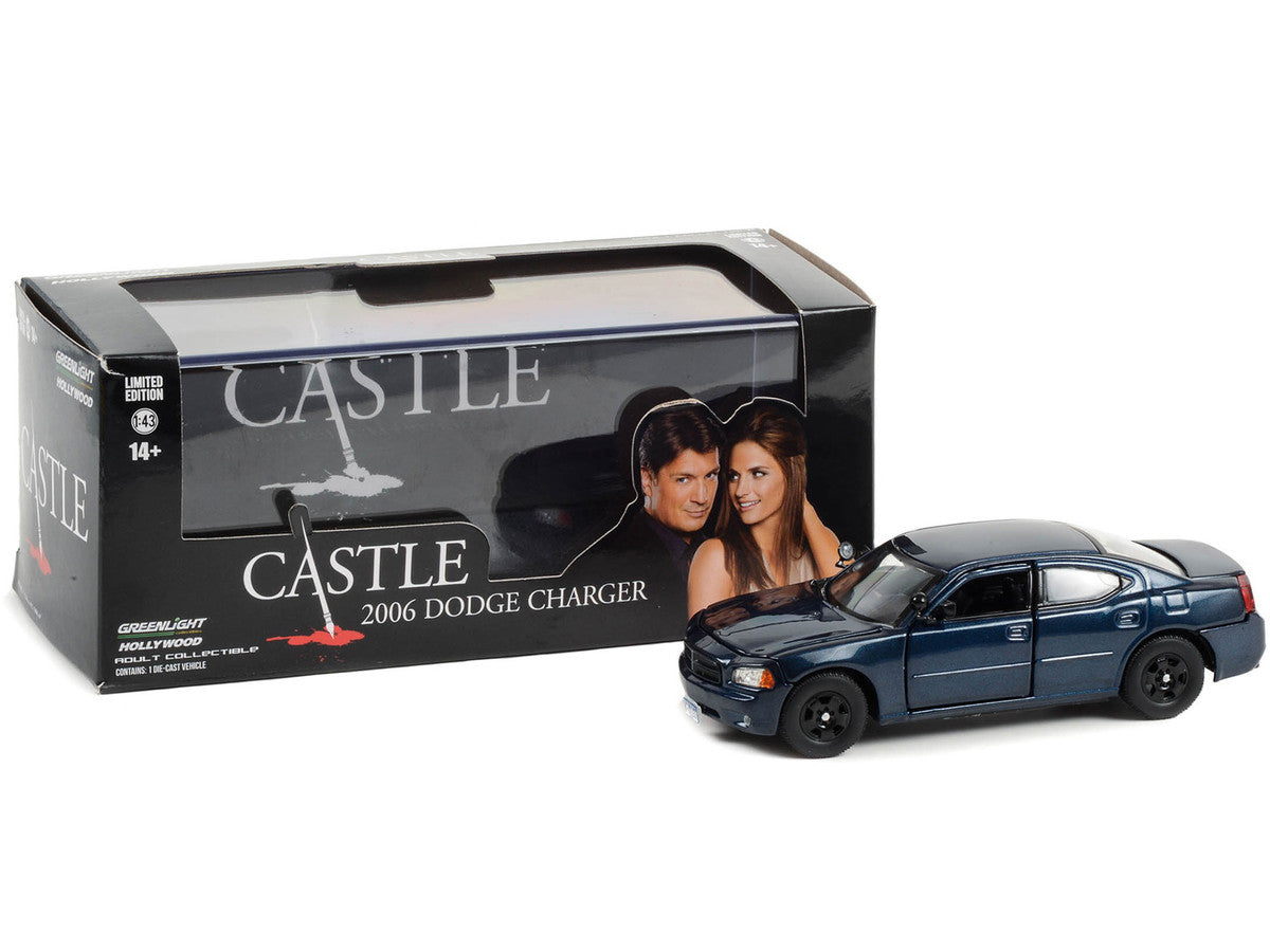 2006 Dodge Charger Police Midnight Blue Pearlcoat "Detective Kate Beckett - Castle" (2009-2016) TV Series 1/43 Diecast Model Car by Greenlight-1