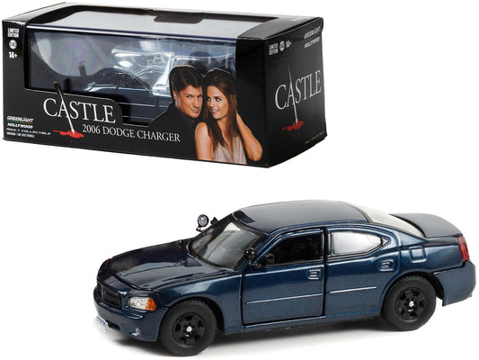 2006 Dodge Charger Police Midnight Blue Pearlcoat "Detective Kate Beckett - Castle" (2009-2016) TV Series 1/43 Diecast Model Car by Greenlight-0