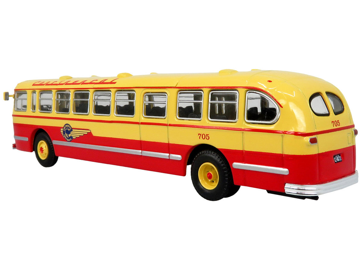 1952 CCF-Brill CD-44 Transit Bus Continental Trailways "Dallas" "Vintage Bus & Motorcoach Collection" 1/87 (HO) Diecast Model by Iconic Replicas-2