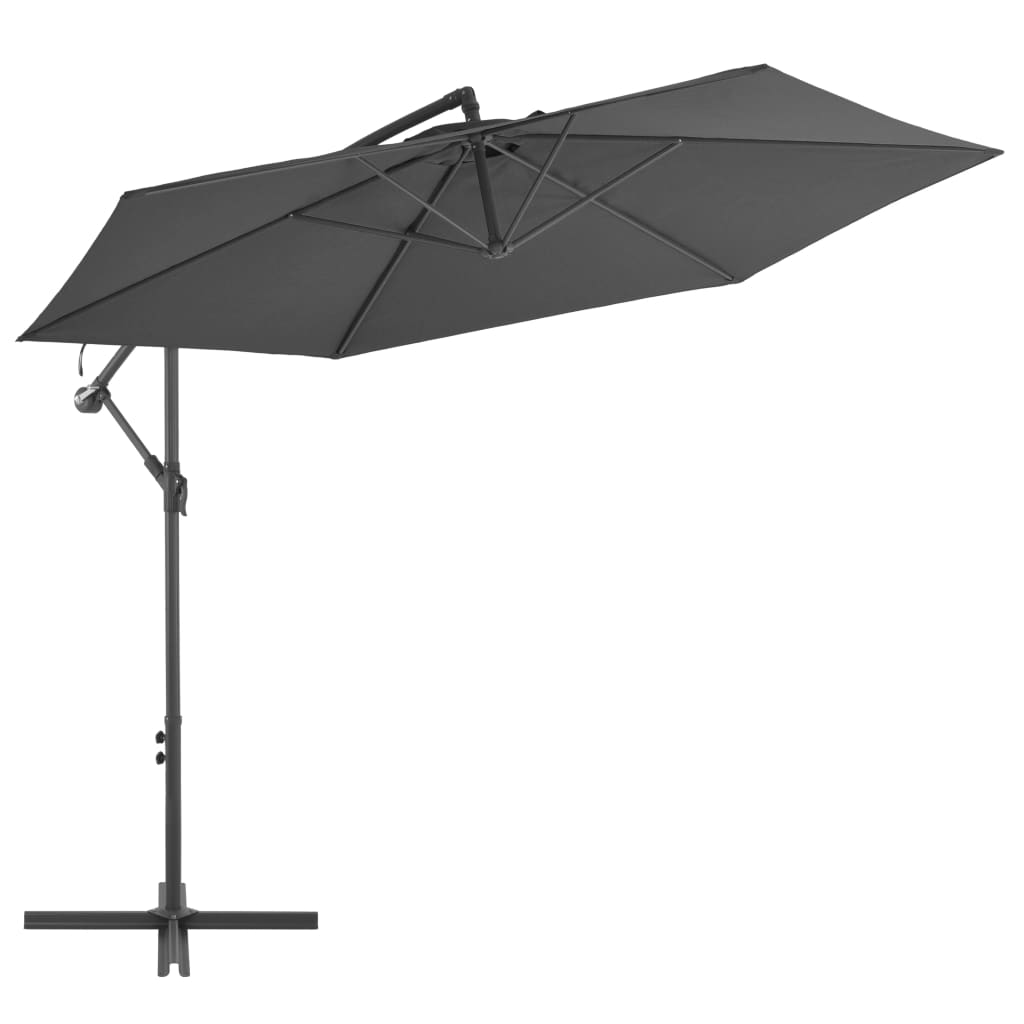 vidaXL Cantilever Umbrella Tilting Parasol Outdoor Umbrella Patio Sunshade-15